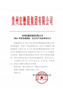 贵州宏懋晨集团有限公司2016年度先进集体、安全生产达标单位公示 